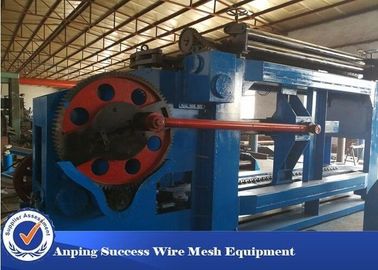 Allumen Gabion Making Machine Blue Color Automatic Oil System 100x120mm Mesh Size